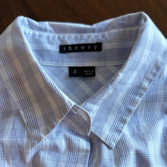 THEORY - dress Striped Button-Down Shirt for woman - size 2 - Picture 5 of 9